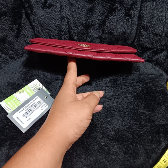 NWT Badgley Mischka quilted long wallet - Picture 3 of 7